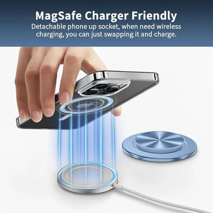 Magnetic Phone Grip Kickstand for Magsafe, iPhone, Samsung and Devices