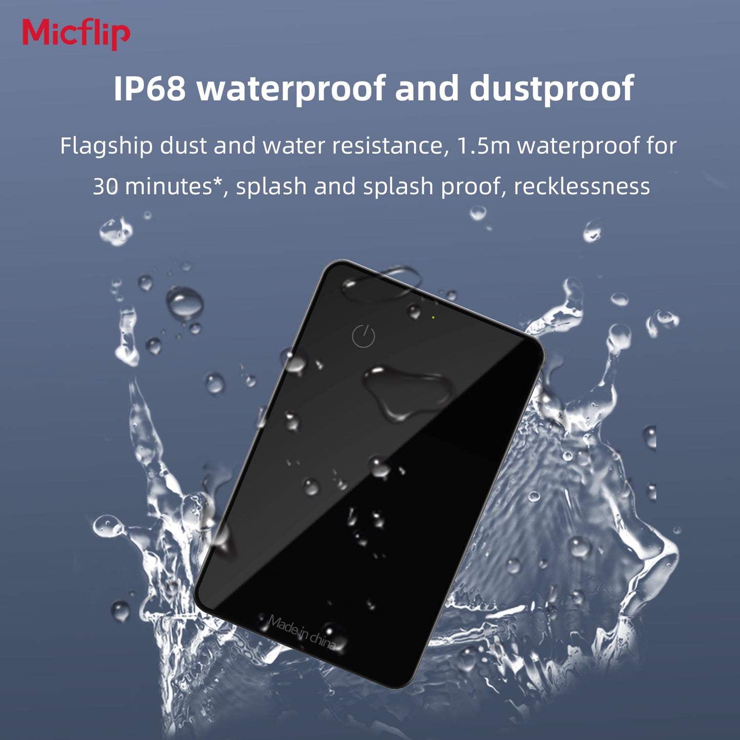 P045 Wallet Tracker Compatible with Apple Find My – 500mAh Rechargeable Wireless Qi Tile Tracker
