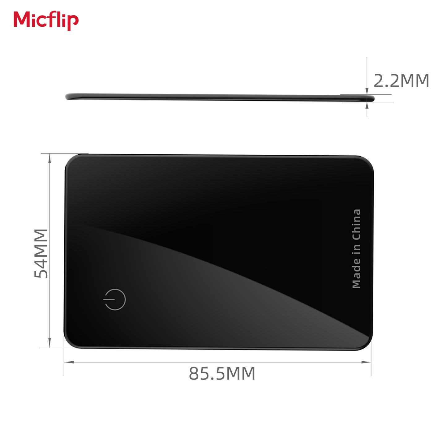 P045 Wallet Tracker Compatible with Apple Find My – 500mAh Rechargeable Wireless Qi Tile Tracker