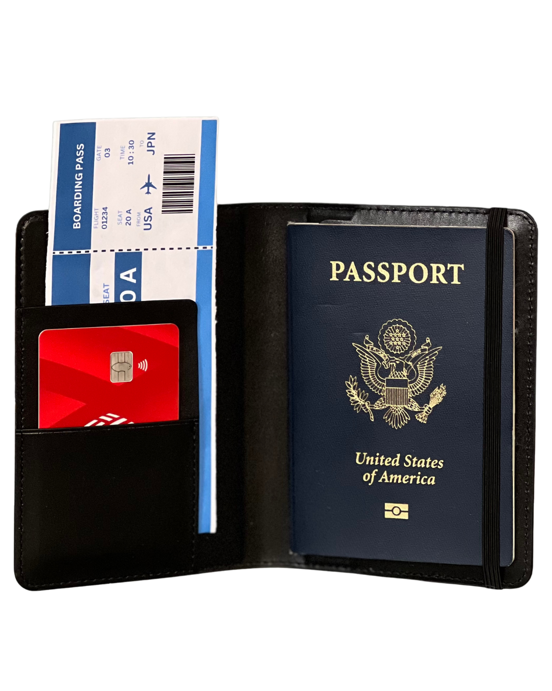 Smart Passport Holder [Apple MFi Certified] Built-in Tracker Compatible with Apple Find My (FMI) – Global Positioning – Qi Rechargeable (wireless charging) – 100 dB Alarm – iOS Only