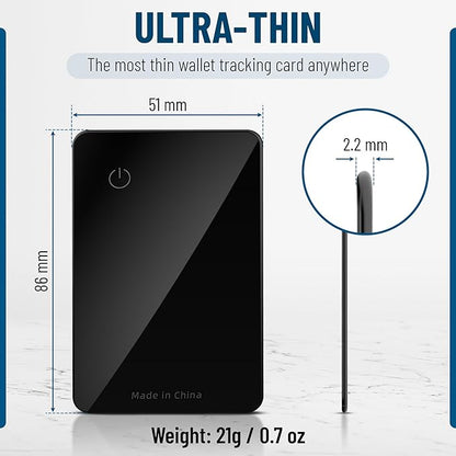 P045 Wallet Tracker Compatible with Apple Find My – 500mAh Rechargeable Wireless Qi Tile Tracker