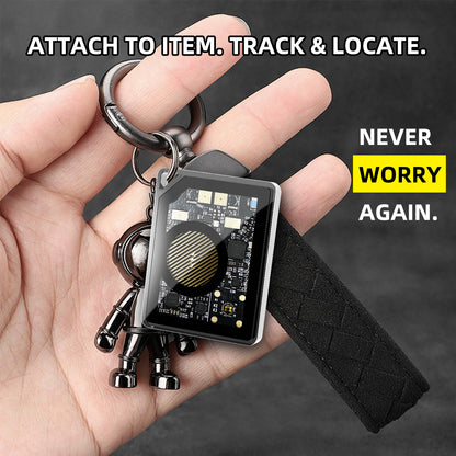 Mini Tracker [Apple MFi Certified] Global Positioning via Apple Find My (iOS Only) – Qi Rechargeable – 100 dB Alarm – Compact IP67 Locator for Keys, Bags & Luggage (iOS only)