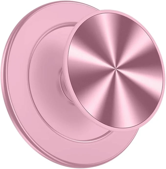 Pink aluminum magnetic phone grip
